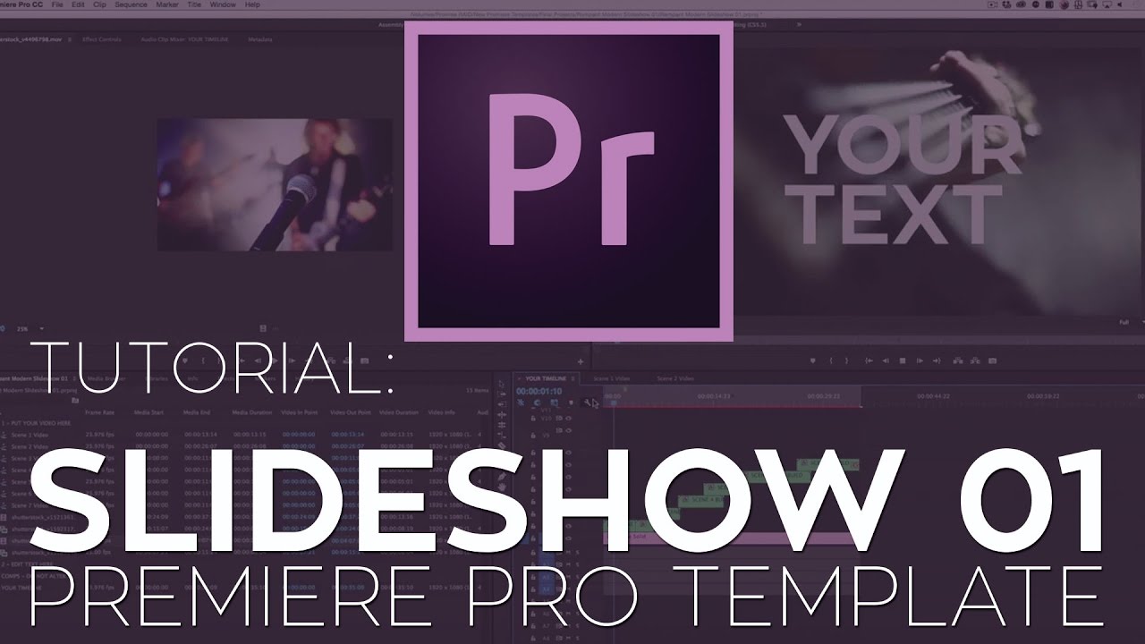 adobe premiere pro slideshow award templates free